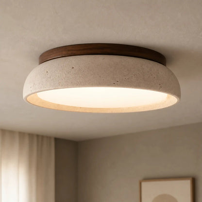 Lyricon Modern Scandinavian Travertine Ceiling Light