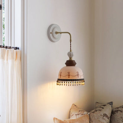 Eldrin Vintage Ceramic Tassel Wall Sconce
