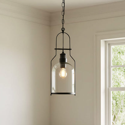 Nerion Retro Industrial Metal Glass Pendant Light