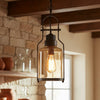 Nerion Retro Industrial Metal Glass Pendant Light