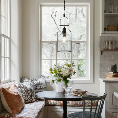 Nerion Retro Industrial Metal Glass Pendant Light