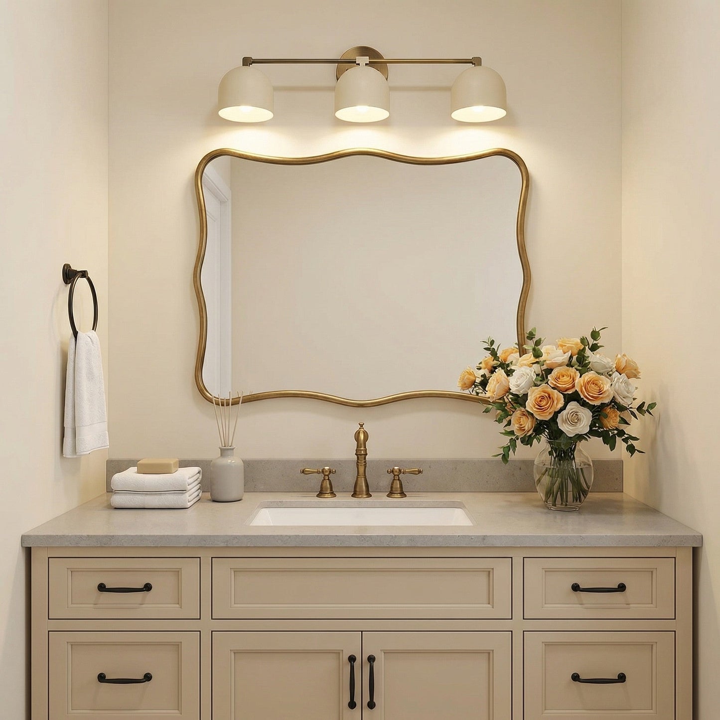 Alven Nordic Metal Deep Ball Vanity Sconce