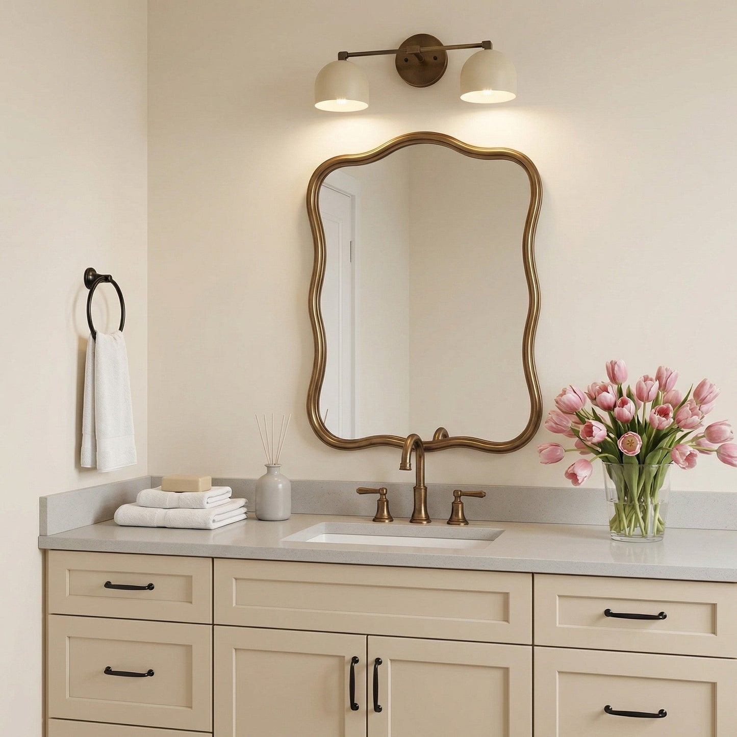 Alven Nordic Metal Deep Ball Vanity Sconce