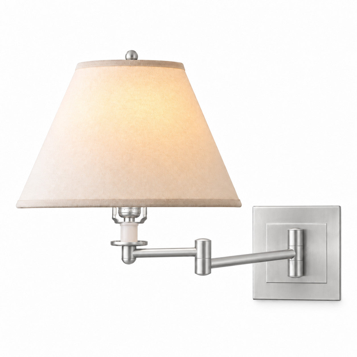 Antique Nickel wall lamp on a white background