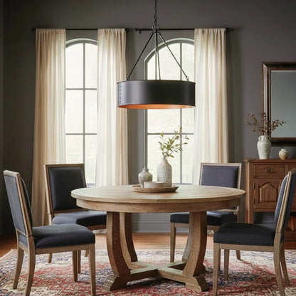 Zephan Vintage Drum Bronze Pendant Light