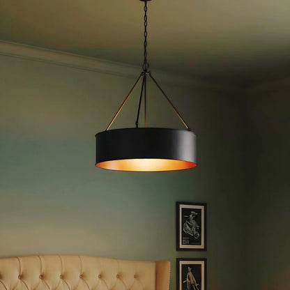 Zephan Vintage Drum Bronze Pendant Light