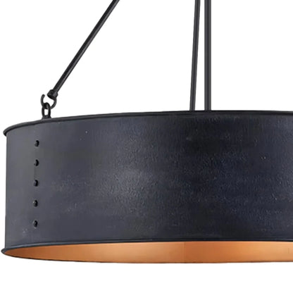 Zephan Vintage Drum Bronze Pendant Light