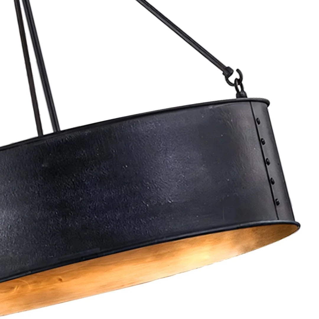 Zephan Vintage Drum Bronze Pendant Light