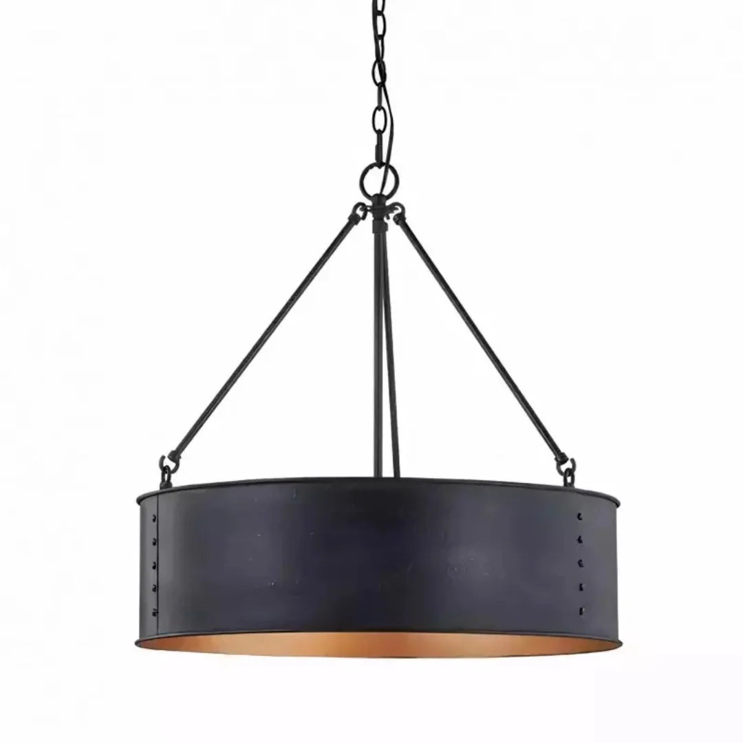 Zephan Vintage Drum Bronze Pendant Light