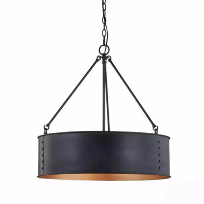 Zephan Vintage Drum Bronze Pendant Light