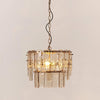 Olyric Retro Tiered Hammered Glass Pendant Light