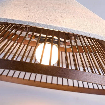 Vireon Wabi-Sabi Bamboo Pendant Light