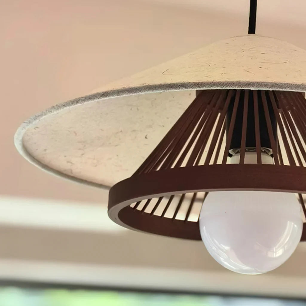 Vireon Wabi-Sabi Bamboo Pendant Light