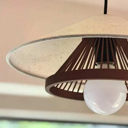 Vireon Wabi-Sabi Bamboo Pendant Light