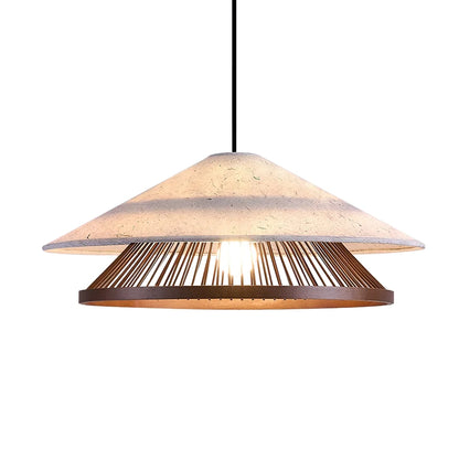 Vireon Wabi-Sabi Bamboo Pendant Light