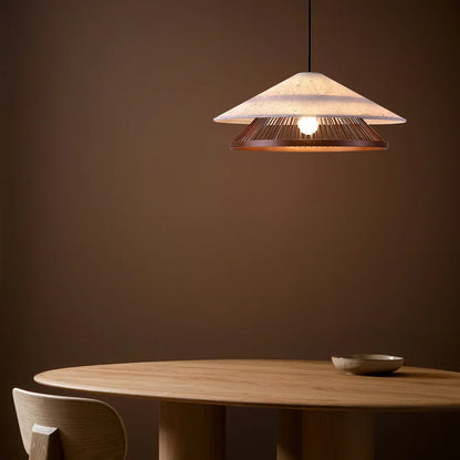 Vireon Wabi-Sabi Bamboo Pendant Light