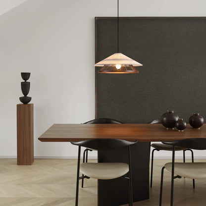 Vireon Wabi-Sabi Bamboo Pendant Light