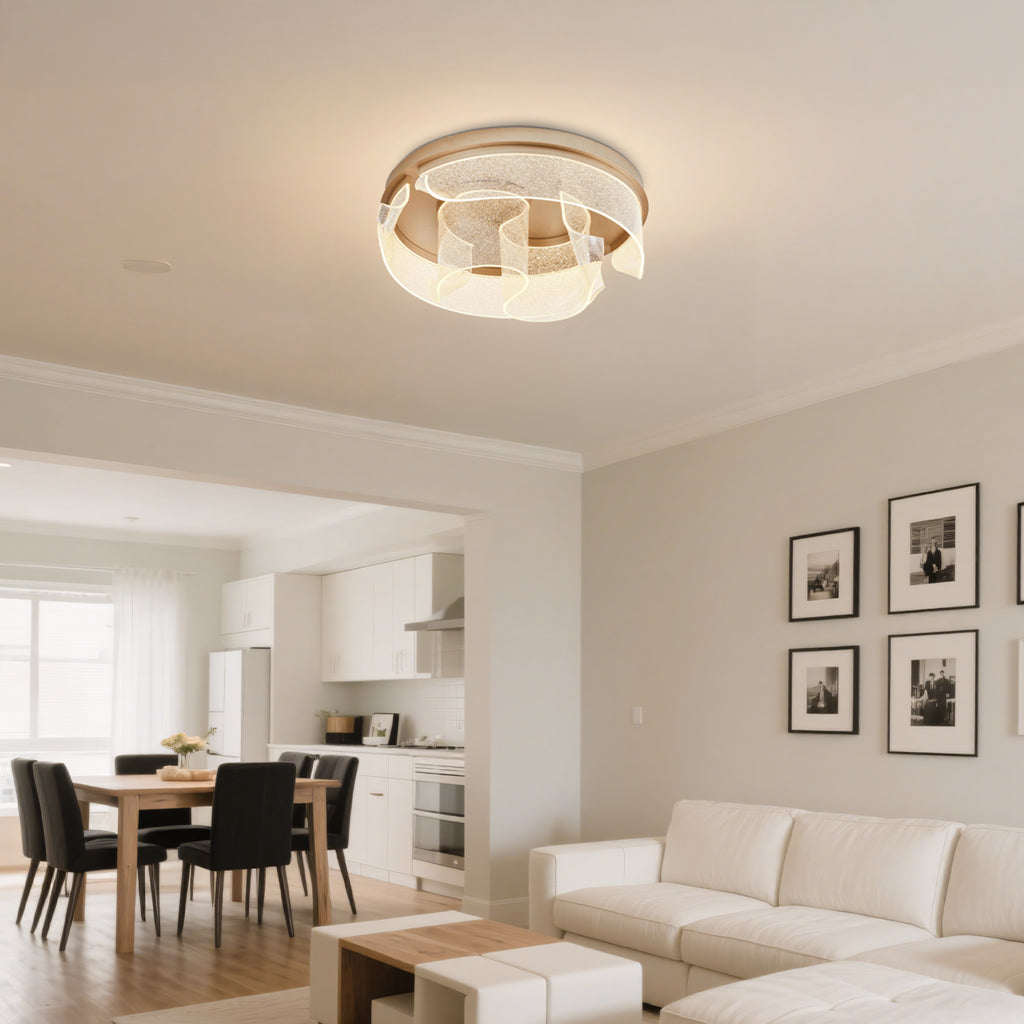 Orialis Rustic Metal LED Round Ceiling Light