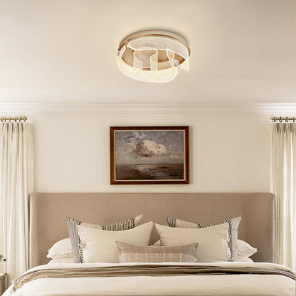 Orialis Rustic Metal LED Round Ceiling Light