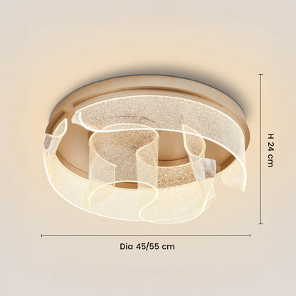 Orialis Rustic Metal LED Round Ceiling Light