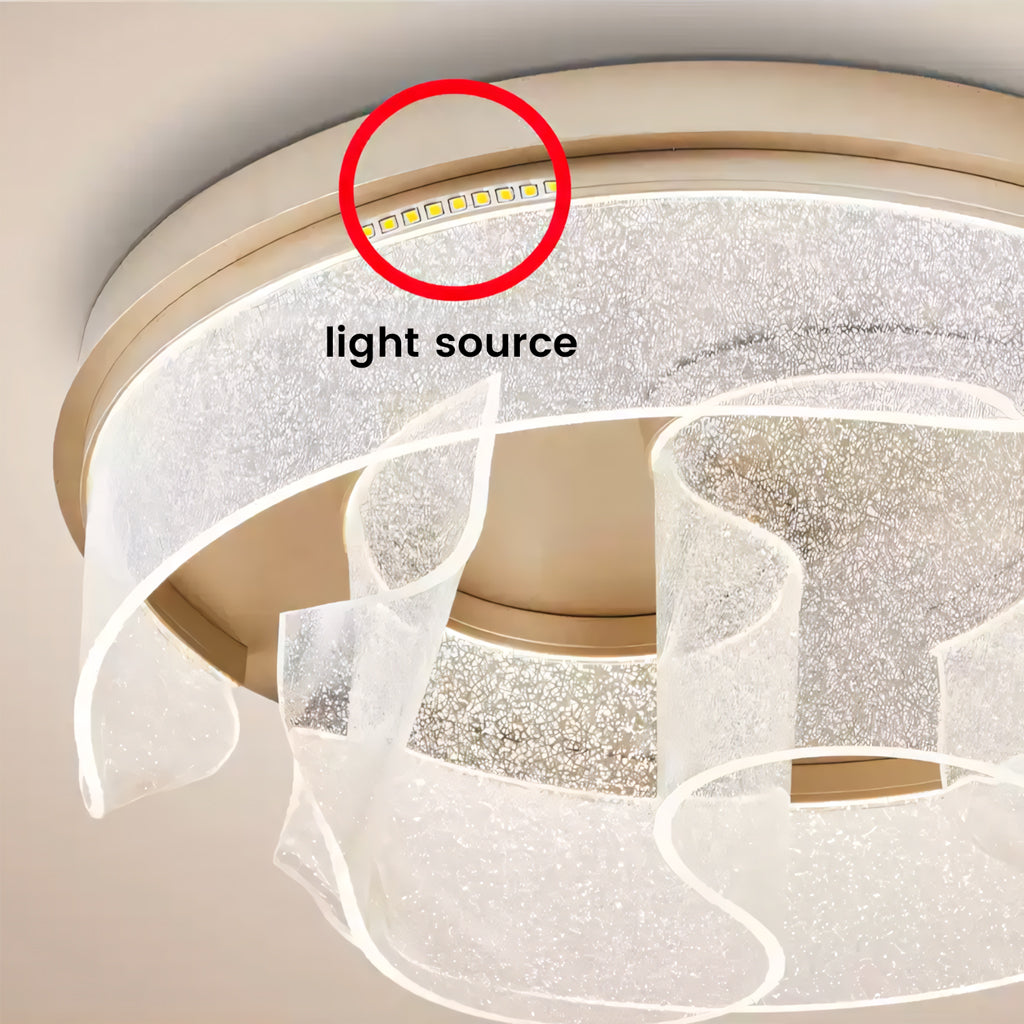 Orialis Rustic Metal LED Round Ceiling Light