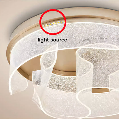 Orialis Rustic Metal LED Round Ceiling Light