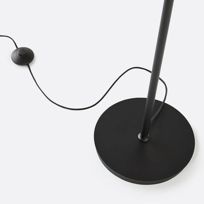 Nyric Modern Round Shade Colored Glass Floor Lamp