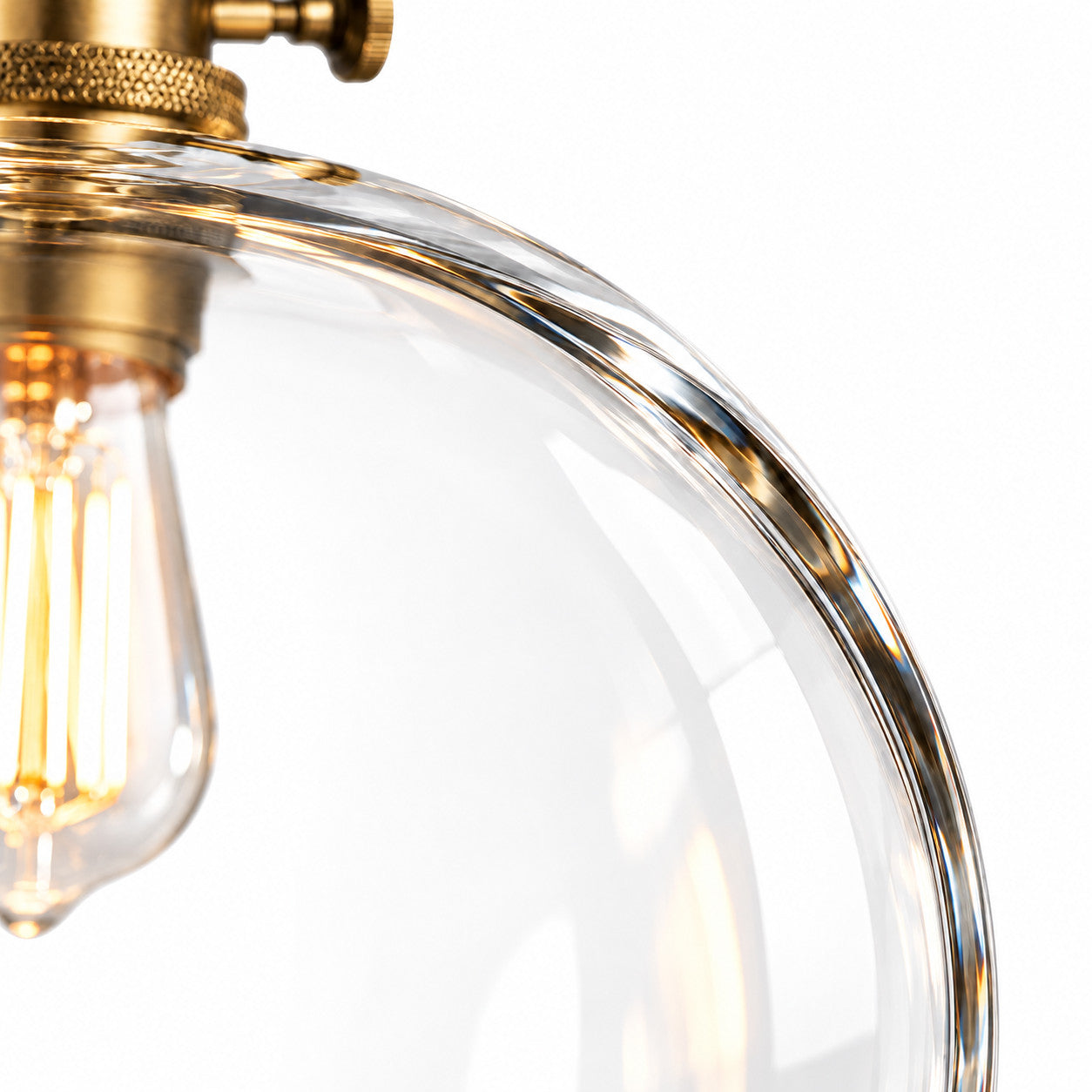 Clear glass globe