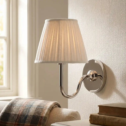 Eldric Classic Traditional Pleated Shade Wall Sconce
