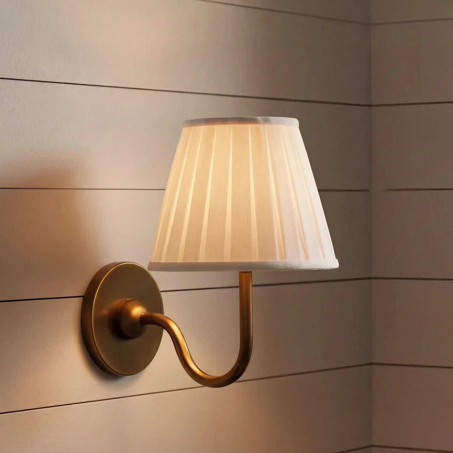 Eldric Classic Traditional Pleated Shade Wall Sconce