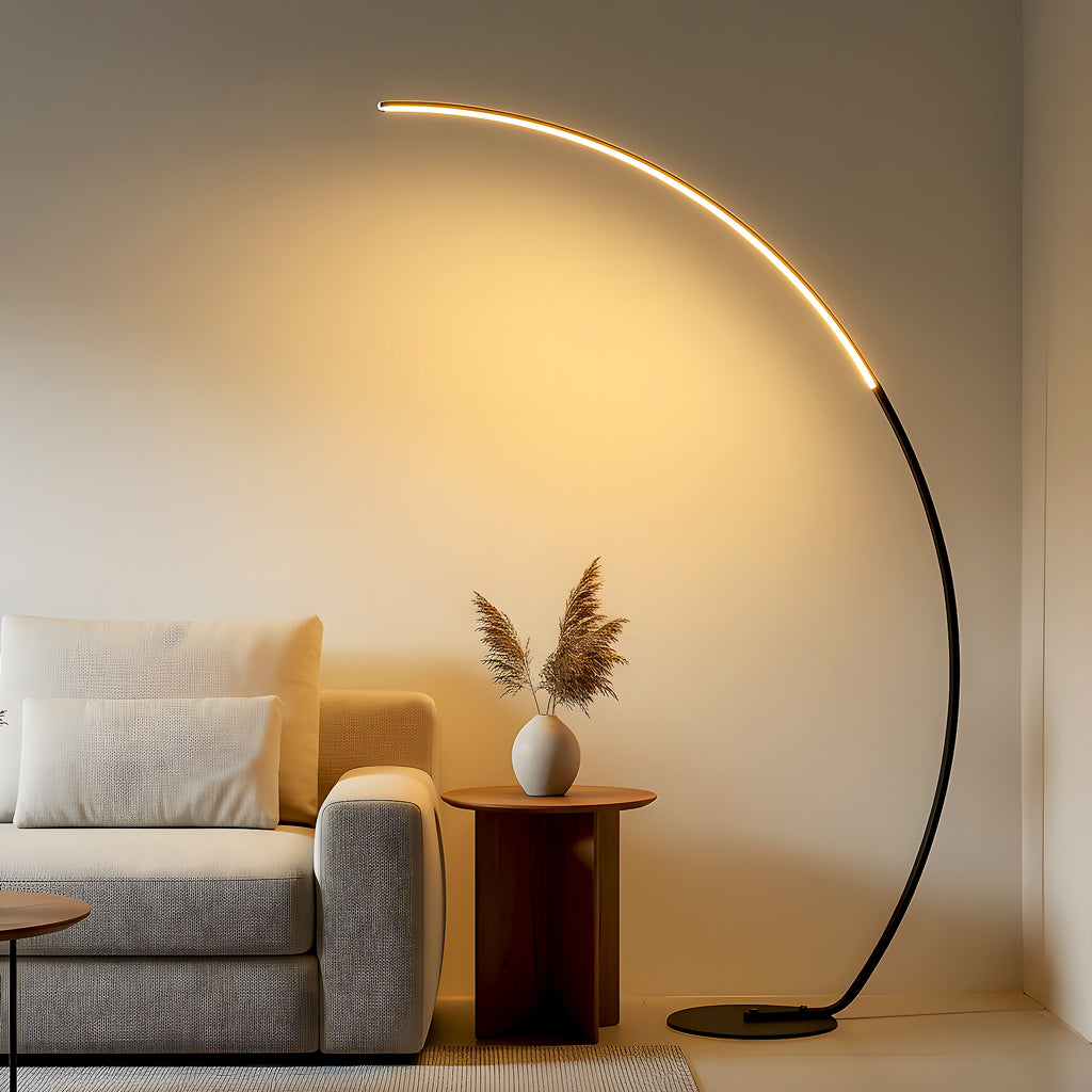 Torven Ultra Bright 2000LM Dimmable Arc LED Floor Lamp with Remote Controls