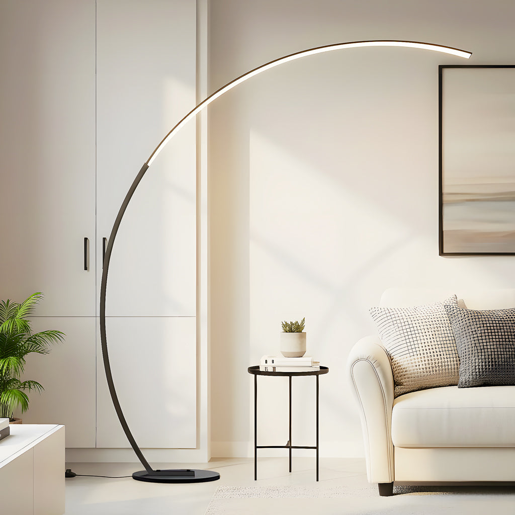Torven Ultra Bright 2000LM Dimmable Arc LED Floor Lamp with Remote Controls
