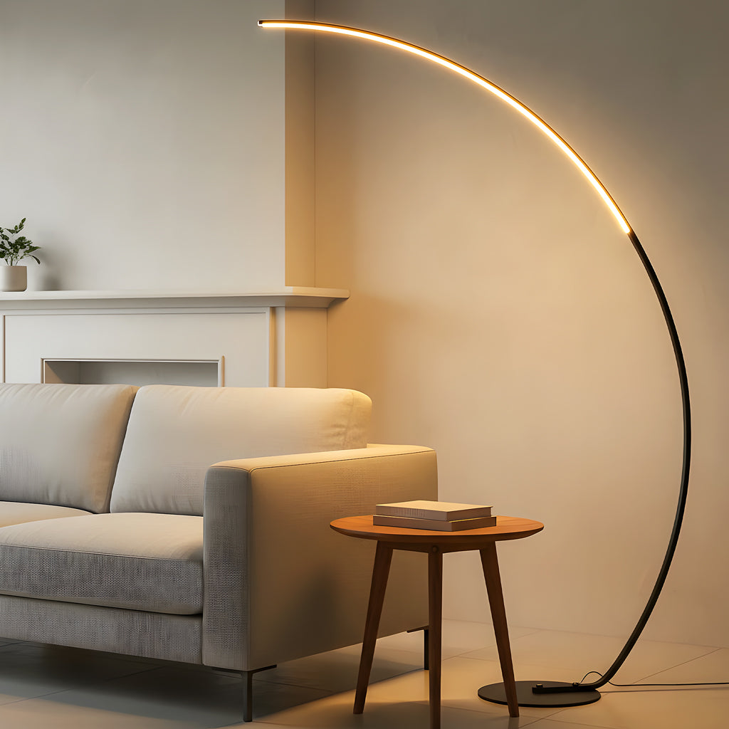 Torven Ultra Bright 2000LM Dimmable Arc LED Floor Lamp with Remote Controls