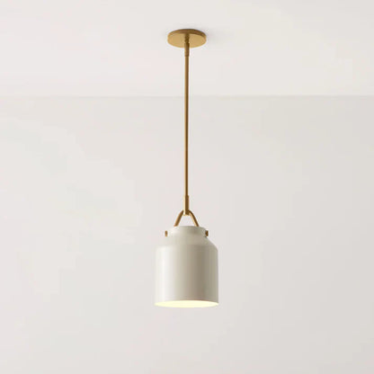 Aevric Nordic White Glass Pendant Light