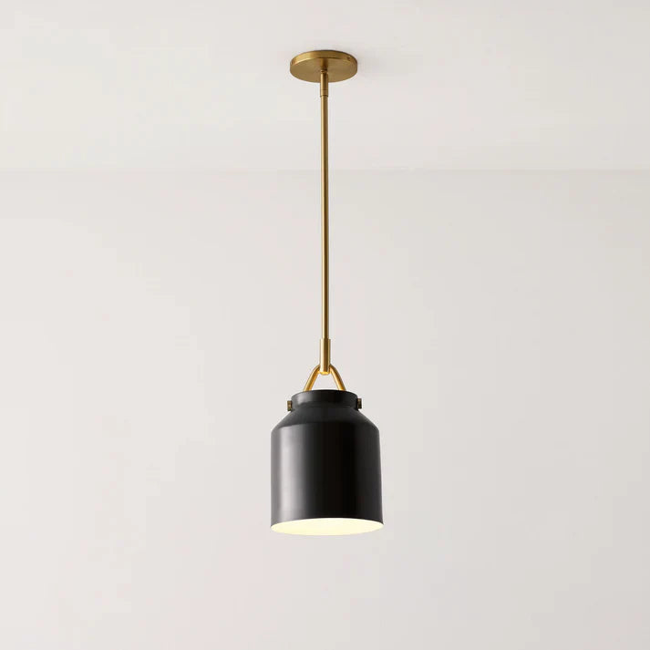 Aevric Nordic White Glass Pendant Light