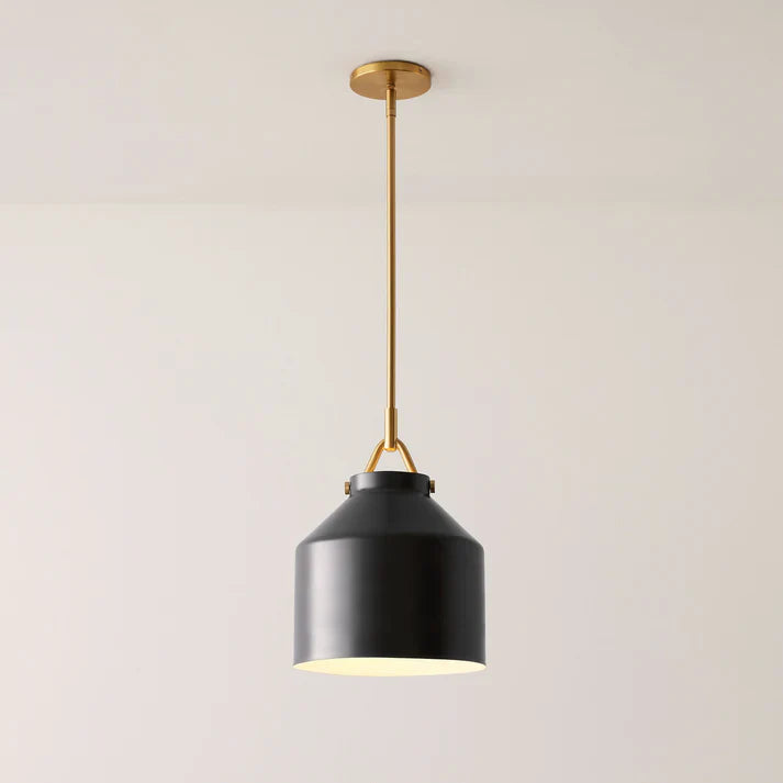 Aevric Nordic White Glass Pendant Light