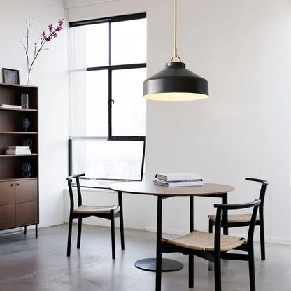 Aevric Nordic White Glass Pendant Light