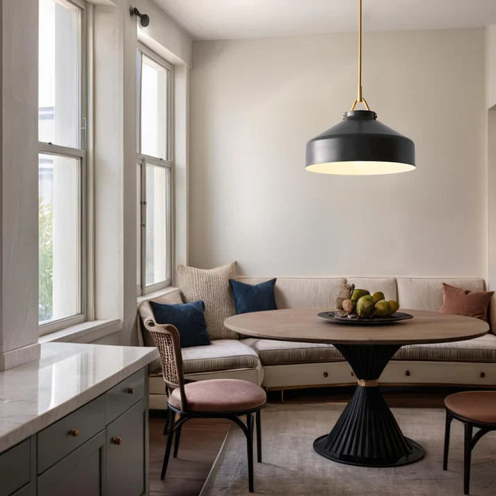 Aevric Nordic White Glass Pendant Light