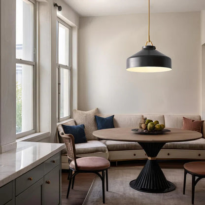Aevric Nordic White Glass Pendant Light