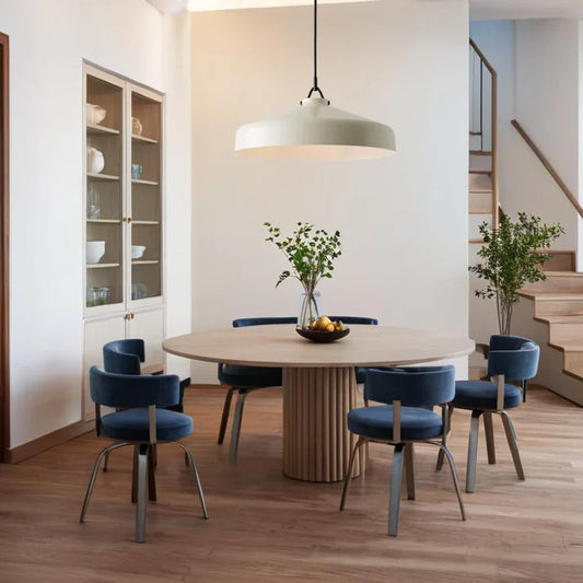 Aevric Nordic White Glass Pendant Light