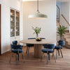 Aevric Nordic White Glass Pendant Light