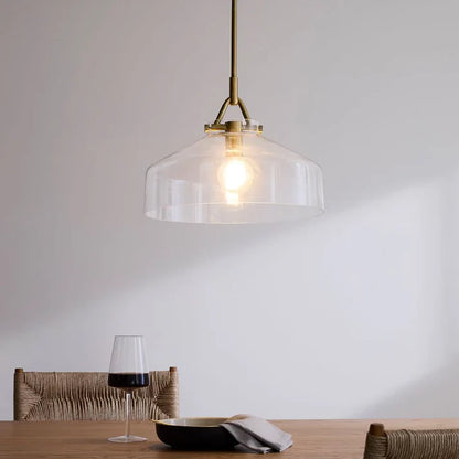 Aevric Nordic White Glass Pendant Light