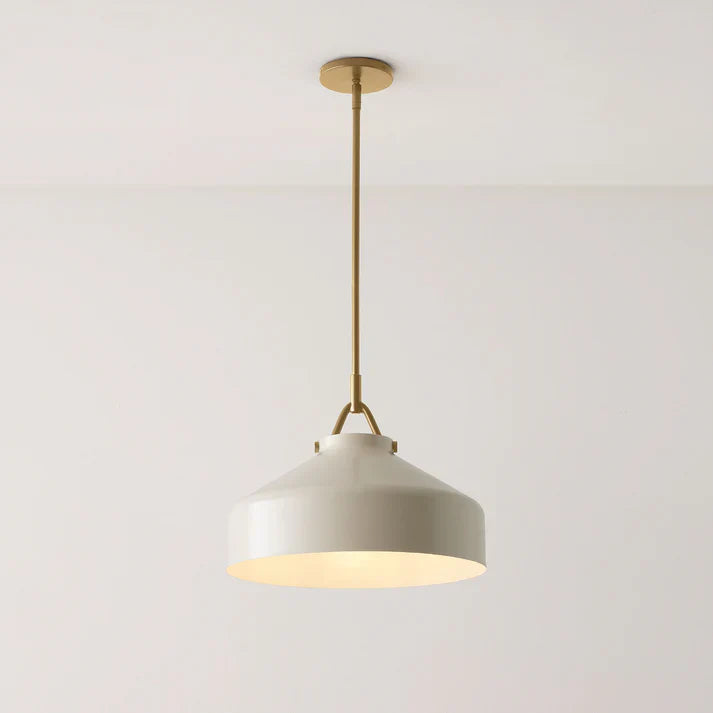 Aevric Nordic White Glass Pendant Light