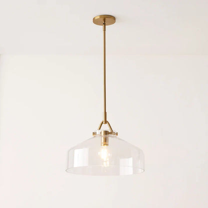 Aevric Nordic White Glass Pendant Light