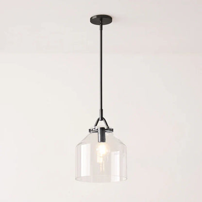 Aevric Nordic White Glass Pendant Light