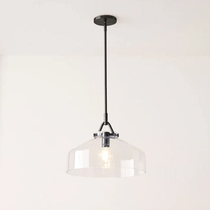 Aevric Nordic White Glass Pendant Light
