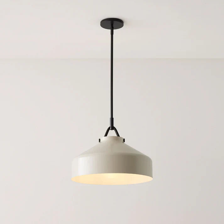 Aevric Nordic White Glass Pendant Light