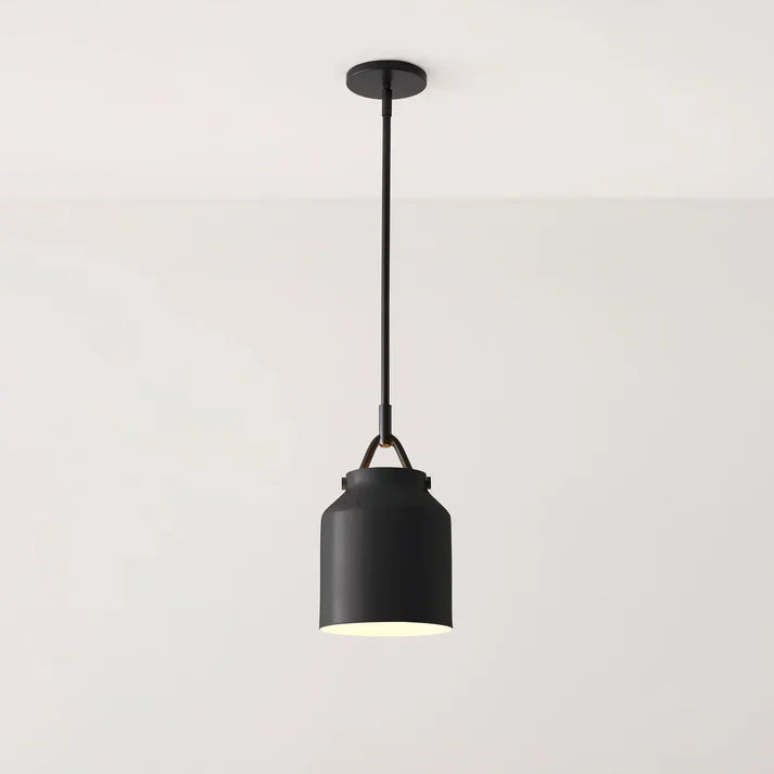 Aevric Nordic White Glass Pendant Light