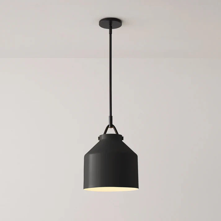 Aevric Nordic White Glass Pendant Light