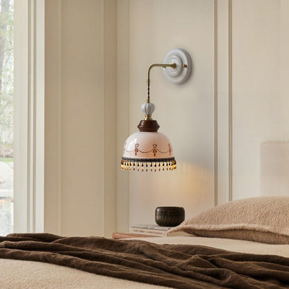 Eldrin Vintage Ceramic Tassel Wall Sconce